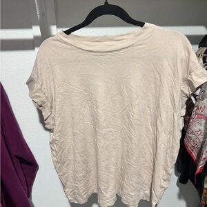 a new day Cream Short Sleeve Top